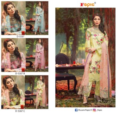 FEPIC ROSEMEEN D 5167 C YELLOW PAKISTANI SUITS WHOLESALER - Image 4