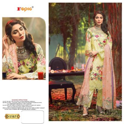 FEPIC ROSEMEEN D 5167 C YELLOW PAKISTANI SUITS WHOLESALER - Image 3