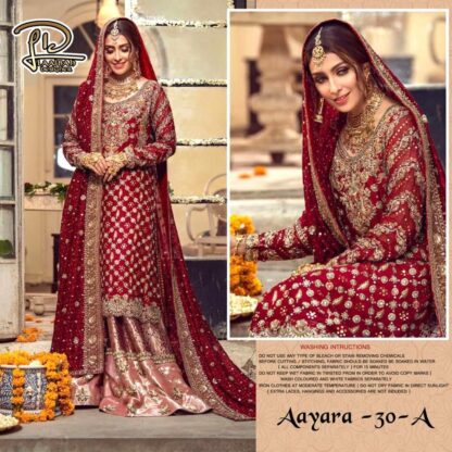 LAAIBAH DESIGNER LD AAYRA 30 A RED PAKISTANI SUIT ONLINE - Image 3