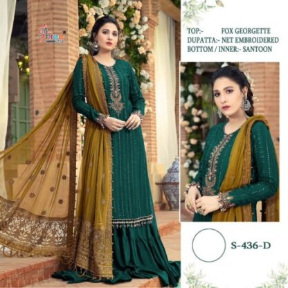 SHREE FABS S 436 D PAKISTANI SUITS SINGLE PIECE - Image 2