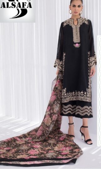 Al-SAFA S 3017 BLACK PAKISTANI KURTIS ONLINE SHOPPINGAl-SAFA S 3017 BLACK PAKISTANI KURTIS ONLINE SHOPPING