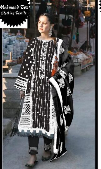 MEHMOOD TEX M 05 BLACK PAKISTANI SUITS WHOLESALERMEHMOOD TEX M 05 BLACK PAKISTANI SUITS WHOLESALER