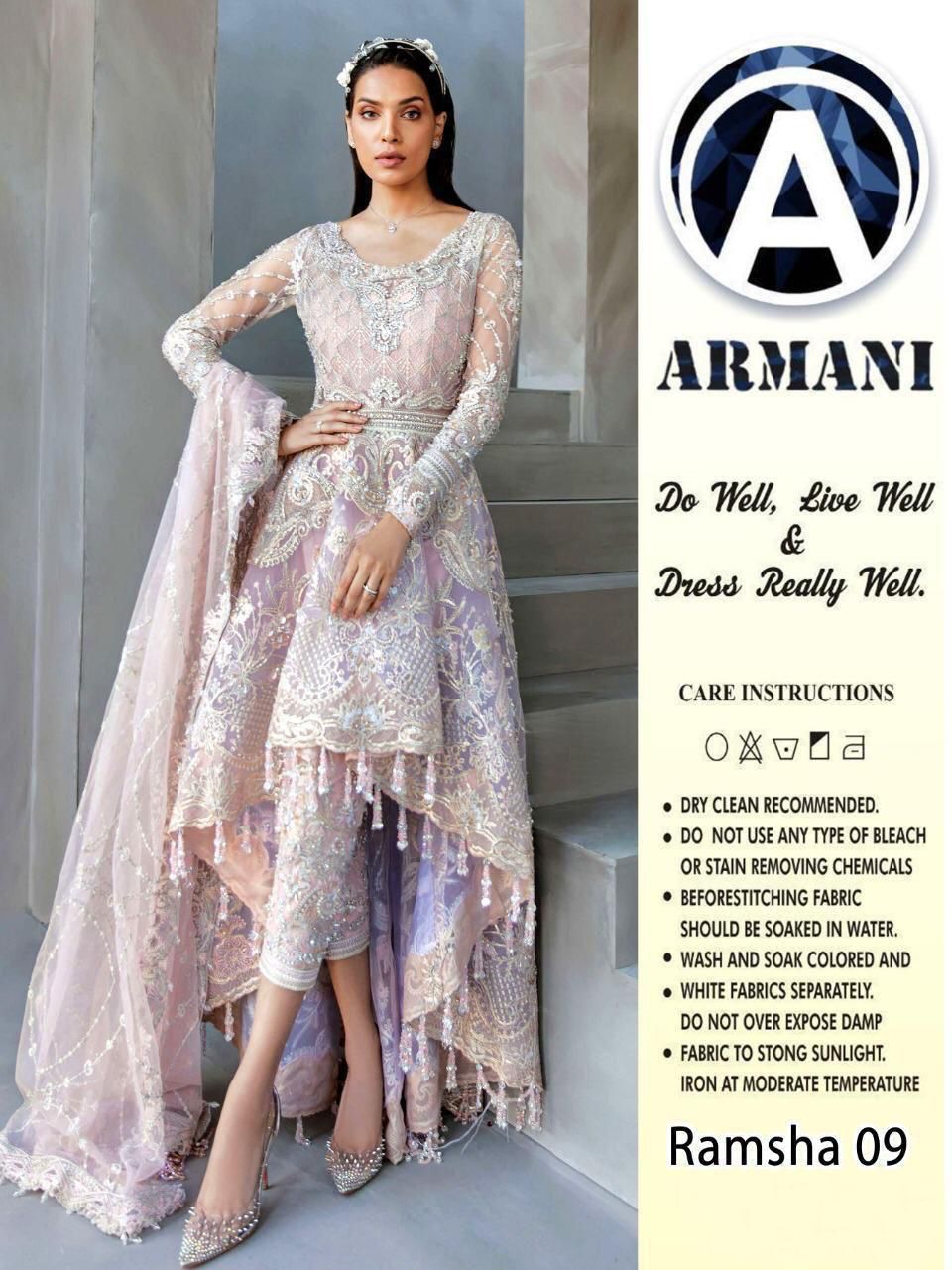 ARMANI RAMSHA 09 PAKISTANI SUITS ONLINE INDIA