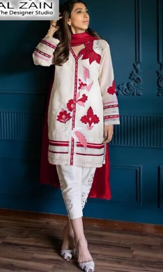 AL ZAIN 272703 WHITE AND RED PAKISTANI KURTIS LATEST COLLECTIONAL ZAIN 272703 WHITE AND RED PAKISTANI KURTIS LATEST COLLECTION