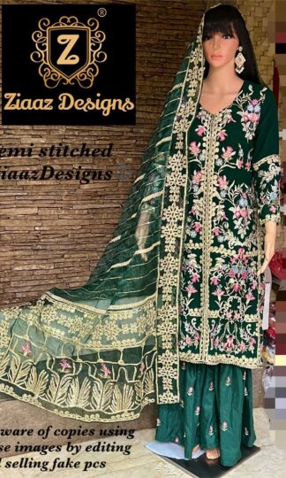 ZIAAZ DESIGNS Z SERIES VOL 6 7773 PREMIUM EID COLLECTION GREEN DRESSES