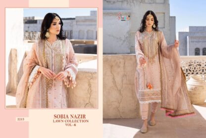 SHREE FABS 2215 SOBIYA NAZIR LAWN COLLECTION VOL 6 PAKISTANI SALWAR KAMEEZ PAKISTANI SUITS IN SURAT, PAKISTANI SUITS MANUFACTURER IN SURAT, PAKISTANI SUITS WHOLESALE, PAKISTANI SUITS WHOLESALER FROM SURAT, SALWAR KAMEEZ WHOLESALE, SHREE FABS 2215 SOBIYA NAZIR LAWN COLLECTION VOL 6  Pakistani Suits, Salwar Kameez, SHREE FABS, Single, Suits