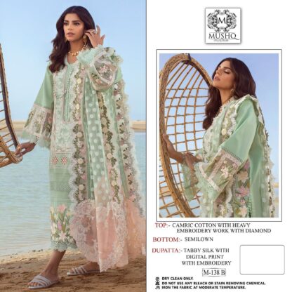 MUSHQ M 138 B PAKISTANI SUITS ONLINE SHOPPING SURAT - Image 3