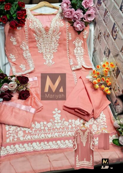 MARIYAH DESIGNER 1185 B PINK PAKISTANI KURTIS ONLINE SHOPPING MARIYAH DESIGNER 1185 B PINK P, PAKISTANI SUITS WHOLESALER FROM SURAT, SALWAR KAMEEZ WHOLESALE, SALWAR SUITS IN SINGLE  Pakistani Suits, SHREE FABS, Single, Suits, THE LIBAS COLLECTION