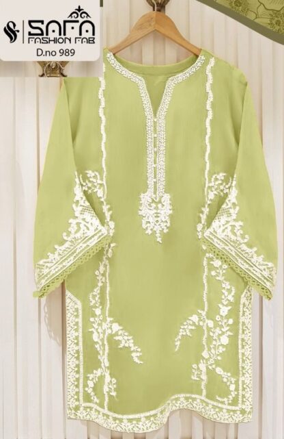 SAFA FASHION FAB 989 READYMADE WHOLESALER PAKISTANI KURTI ONLINE