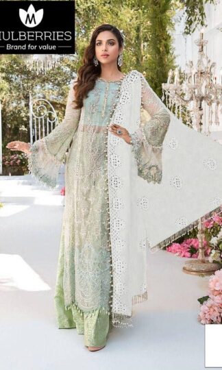 MULBERRIES DESIGNS MARIA B MBROIDERED PAKISTANI SUITS INDIA