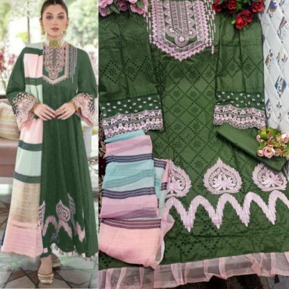 THE LIBAS COLLECTION MEHNDI HEAVY COTTON COLLECTION DRESS MATERIAL PAKISTANI AT BEST PRISE, SINGLE AT WHOLESALE PRICE, THE LIBAS COLLECTION MEHNDI HEAVY COTTON COLLECTION SUITS  Suits, THE LIBAS COLLECTION
