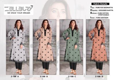 ZELLBURY Z 108 D PAKISTANI KURTIS ONLINE SHOPPING - Image 5