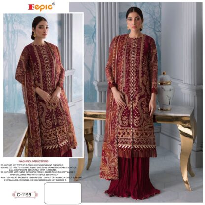 FEPIC ROSEMEEN C 1199 DESIGNER PAKISTANI SUITS WITH PRICE - Image 3