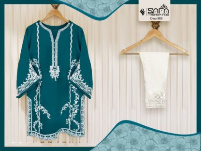 SAFA FASHION FAB 989 READYMADE WHOLESALER PAKISTANI KURTI ONLINE - Image 3