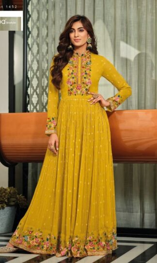 EBA LIFESTYLE 1452 MANNAT DESIGNER PARTY WEAR GOWN WITH DUPATTAEBA LIFESTYLE 1452 MANNAT DESIGNER PARTY WEAR GOWN WITH DUPATTA