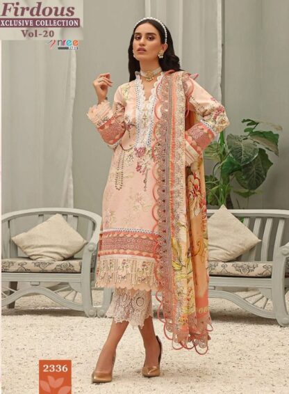 SHREE FABS 2336 FIRDOUS EXCLUSIVE COLLECTION VOL 20 PAKISTANI SUITS ONLINE SHOPPING