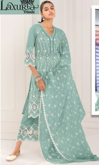 LUXURIA TRENDZ 1201 SEA GREEN DESIGNER PAKISTANI KURTI