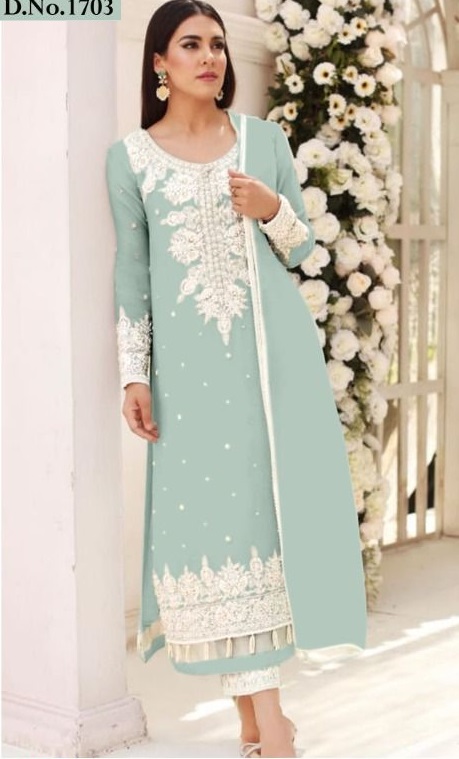 ledies kurti trouser with dupatta KH9GN8303, Size: XL, Wash Care: Machine  wash at Rs 1399/piece in Surat