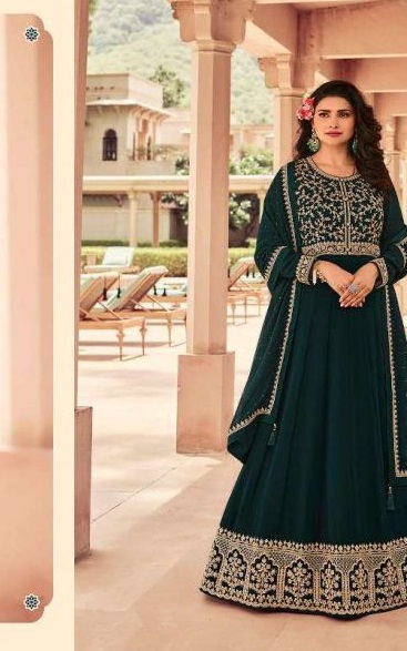 Vinay Fashion Kaseesh Noor Mahal Embroidered Silk Designer Gown. -  Ethnicrang