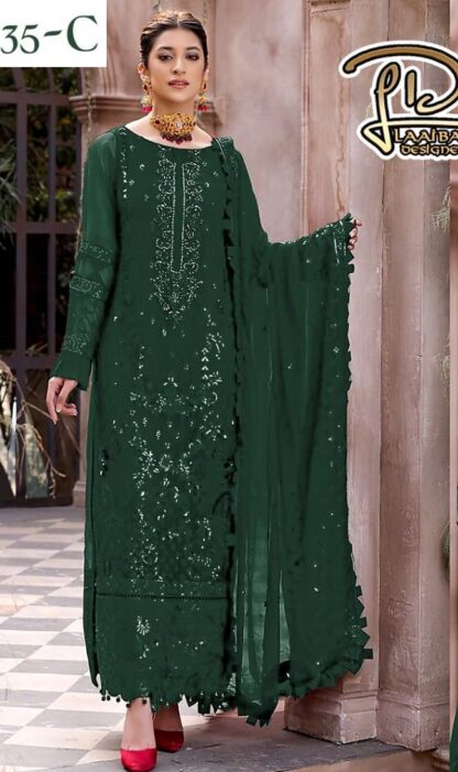 LAAIBAH DESIGNER AYARA 35 C GEORGETT PAKISTANI SUITS ONLINE