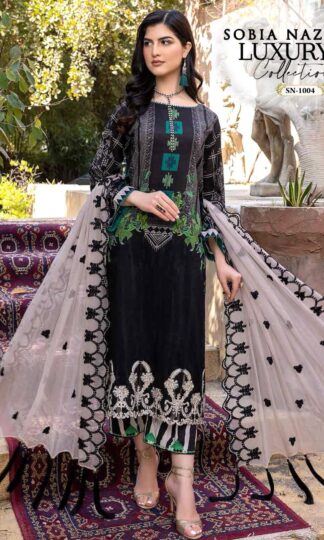 SOBIA NAZIR LUXURY SN 1004 LAWN EMBROIDERY COLLECTION PAKISTANI SUITS