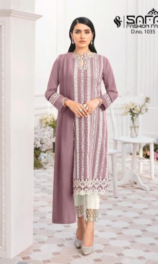SAFA FASHION FAB 1035 LIGHT PULPUL WHOLESALER PAKISTANI SUITS ONLINE