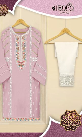 SAFA FASHION FAB 1021 PASTEL PINK PAKISTANI KURTI ONLINE IN INDIA