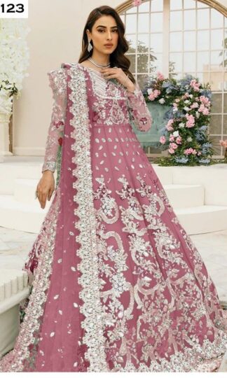 KALEESHA FASHION KF 123 NEW PAKISTANI DESIGNER SALWAR SUIT