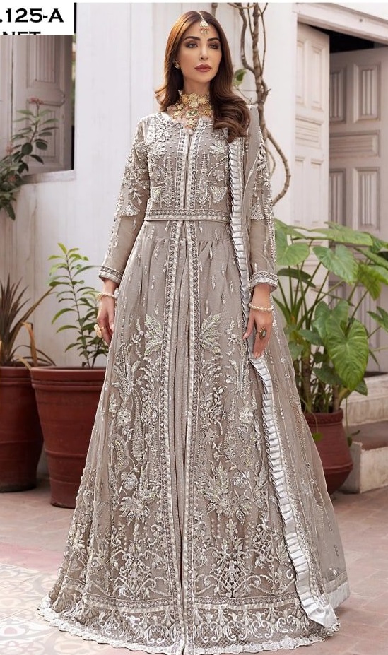 Pakistani Anarkali Dress Partywear Collection - 4838 | Omzara