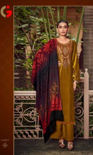 GUL JEE WINTERY 14401 PASHMINA VELVET PAKISTANI SALWAR KAMEEZ AT BEST PRICEGUL JEE WINTERY 14401 PASHMINA VELVET PAKISTANI SALWAR KAMEEZ AT BEST PRICE