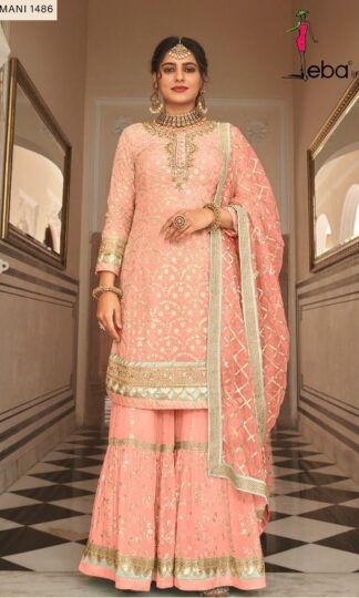 EBA LIFESTYLE 1486 ARMANI VOL 3 TRADITIONAL WEAR LATEST PLAZO SUIT ONLINE