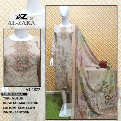 AL ZARA AZ 1077 READYMADE PAKISTANI SUITS FOR WOMEN - Image 2