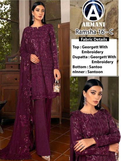 ARMANI RAMSHA 16 C PAKISTANI SUIT ONLINE SHOPPING