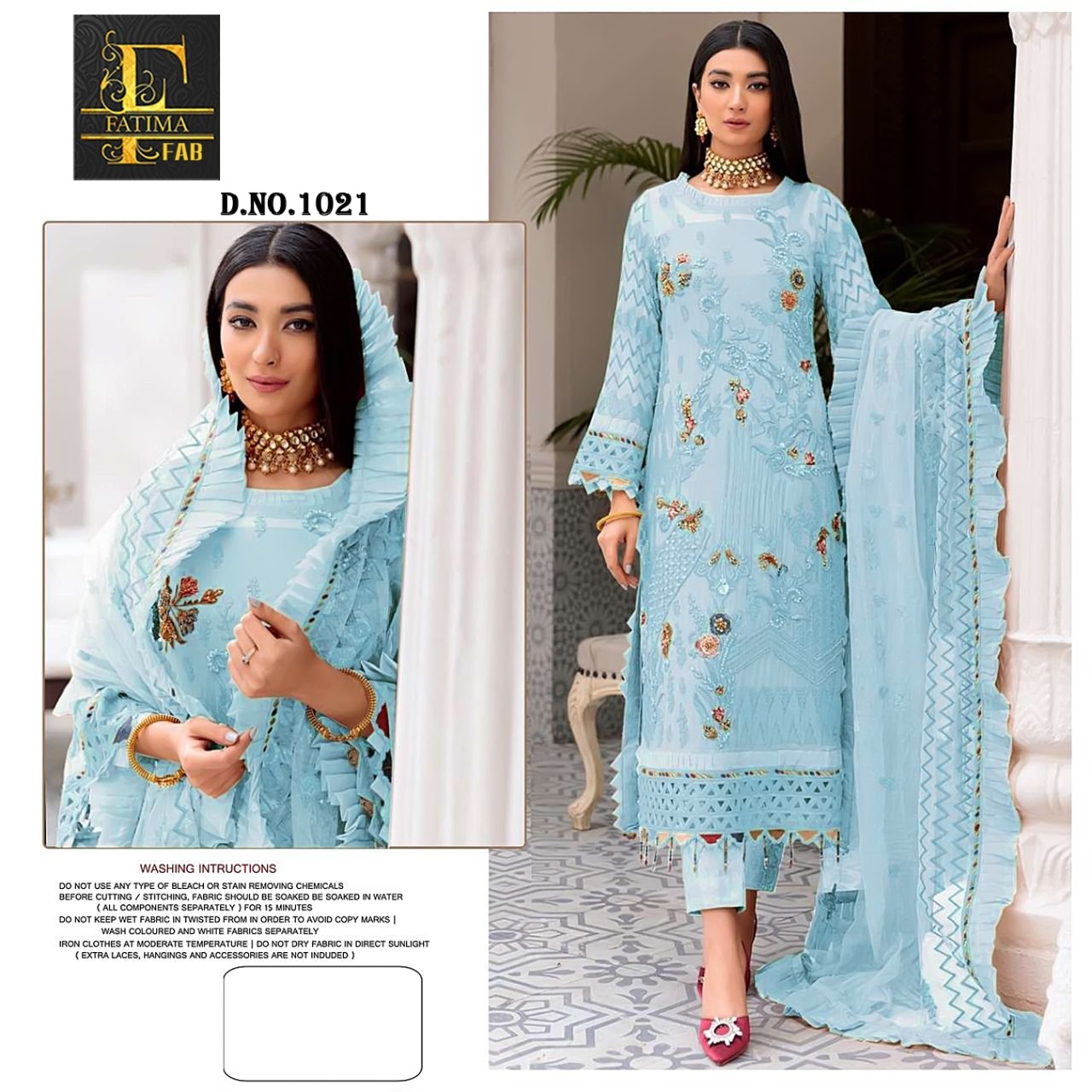 Pakistani 7110 Stylish Fancy Latest Designer Festive Wear Heavy Fox  Georgette With Chain Stitch Sequence Embroidery Work Pakistani Salwar Suit  Collection - The Ethnic World