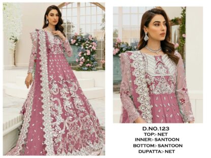 KALEESHA FASHION KF 123 NEW PAKISTANI DESIGNER SALWAR SUIT - Image 3