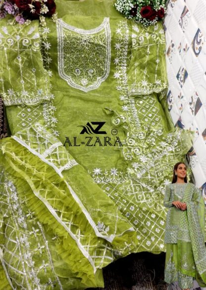 AL ZARA AZ 1071 GREEN PAKISTANI SALWAR KAMEEZ AT BEST PRICE