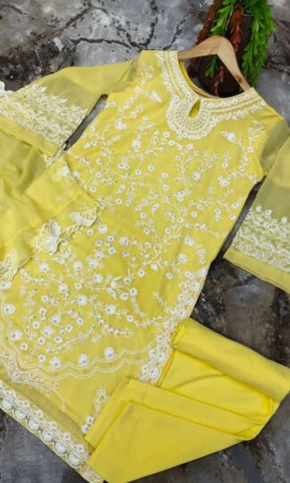 THE LIBAS COLLECTION 026 YELLOW SALWAR SUIT ONLINE INDIA