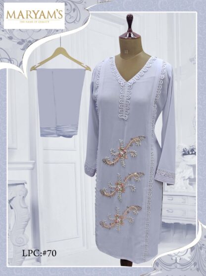 MARYAM LPC 70 LIGHT PURPLE DESIGNER PAKISTANI KURTI ONLINE MARYAM LPC 70 LIGHT PURPLE, PAKISTANI AT BEST PRISE, SINGLE AT WHOLESALE PRICE  MARYAM, Pakistani Suits, Salwar Kameez, Single, Suits