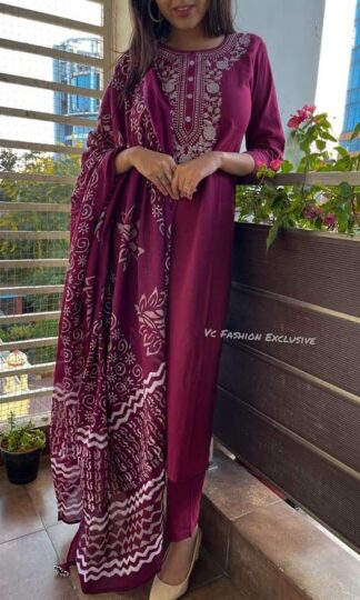 THE LIBAS COLLECTION WINE KURTI ONLINE SHOPPING