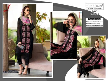 ZELLBURY Z 114 A BLACK DESIGNER READYMADE PAKISTANI KURTI