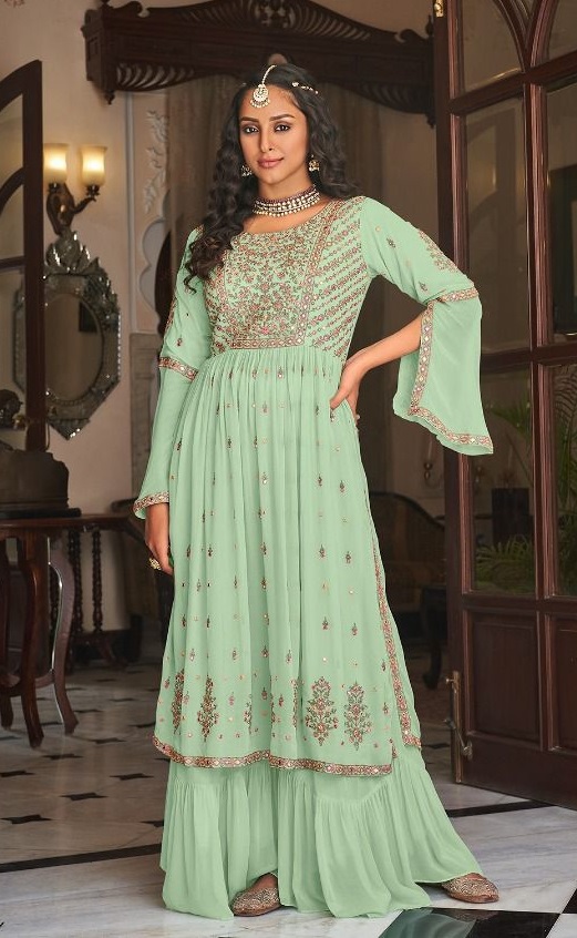 Punjabi Boutique Plazo Suit | Maharani Designer Boutique