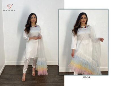 HOOR TEX HF 08 PAKISTANI KURTI ONLINE SHOPPING - Image 2