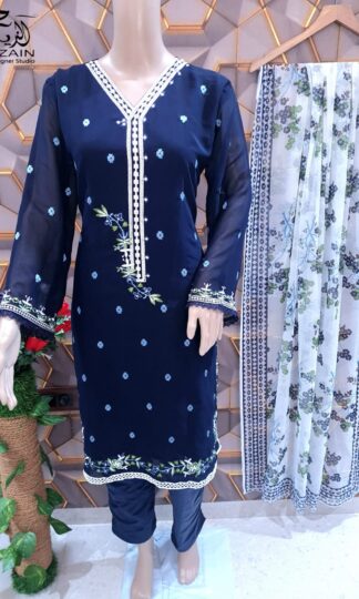 AL ZAIN 272709 NAVY BLUE PAKISTANI KURTI MANUFACTURER IN INDIAAL ZAIN 272709 NAVY BLUE PAKISTANI KURTI MANUFACTURER IN INDIA