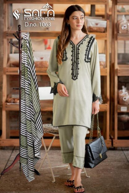 SAFA FASHION FAB 1063 READYMED PAKISTANI KURTI ONLINE WHOLESALER