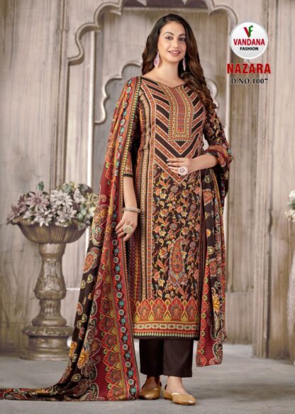 VANDANA FASHION 1007 NASZARA PASMINA PAKISTANI SUITS MANUFACTURER