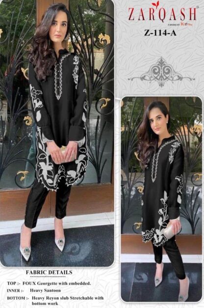 ZARQASH Z 114 A PAKISTANI KURTI AT BEST PRICE