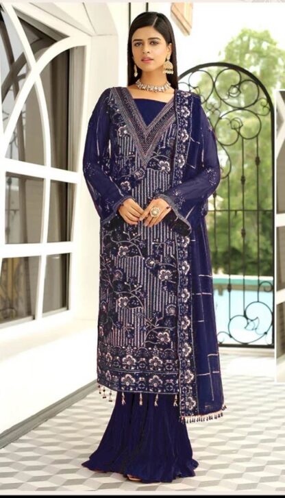 ZARQASH Z 3002 B PAKISTANI SUITS MANUFACTURER