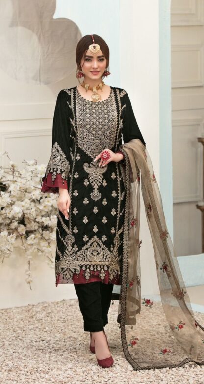 FEPIC ROSEMEEN C 1271 A VELVET PAKISTANI DRESSES WHOLESALER