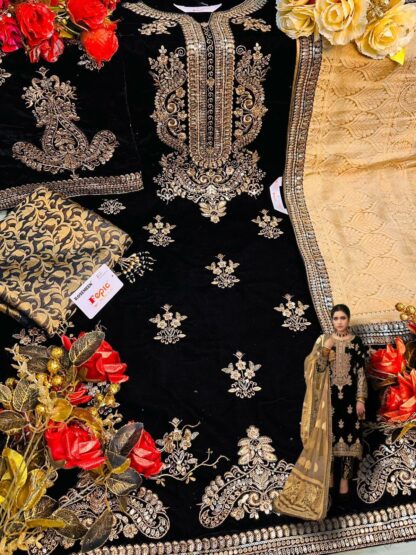 FEPIC ROSEMEEN D 5222 A VELVET PAKISTANI SUIT AT BEST PRICE - Image 2