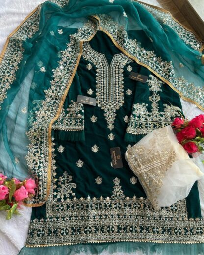 ZIAAZ DESIGNER MIRROR VELVET ZINC PAKISTANI SUIT FOR WOMEN